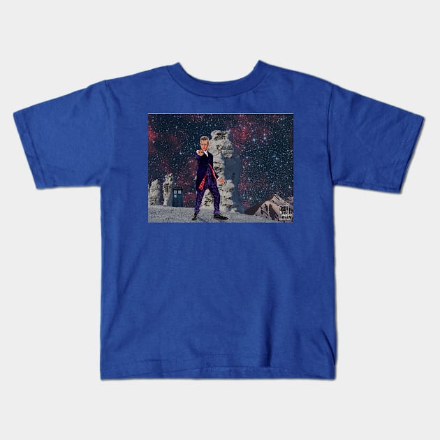 12th Doctor Kids T-Shirt by mjartscom